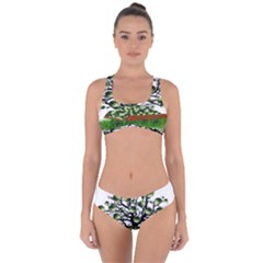 Watermelon Tree Abstraction On Watermelon Abundance Criss Cross Bikini Set by pakminggu