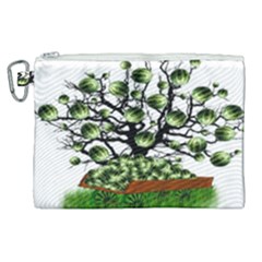 Watermelon Tree Abstraction On Watermelon Abundance Canvas Cosmetic Bag (xl) by pakminggu