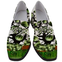 Watermelon Tree Abstraction On Watermelon Abundance Women s Chunky Heel Loafers by pakminggu