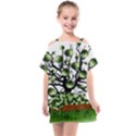 Watermelon Tree Abstraction On Watermelon Abundance Kids  One Piece Chiffon Dress View1