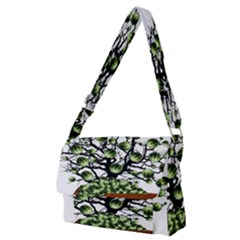 Watermelon Tree Abstraction On Watermelon Abundance Full Print Messenger Bag (m) by pakminggu