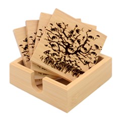 Watermelon Tree Abstraction On Watermelon Abundance Bamboo Coaster Set by pakminggu