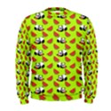 Watermelon Panda Background Wallpaper Men s Sweatshirt View1