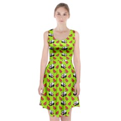 Watermelon Panda Background Wallpaper Racerback Midi Dress by pakminggu