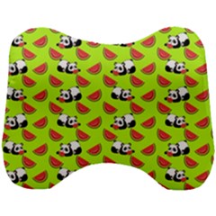 Watermelon Panda Background Wallpaper Head Support Cushion by pakminggu