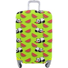 Watermelon Panda Background Wallpaper Luggage Cover (large) by pakminggu