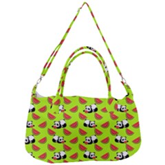 Watermelon Panda Background Wallpaper Removable Strap Handbag by pakminggu