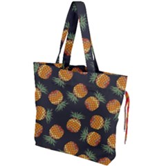 Pineapple Background Pineapple Pattern Drawstring Tote Bag by pakminggu