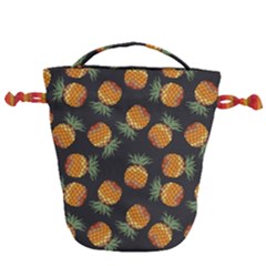 Pineapple Background Pineapple Pattern Drawstring Bucket Bag by pakminggu