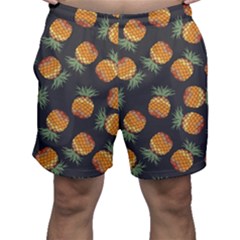 Pineapple Background Pineapple Pattern Men s Shorts by pakminggu