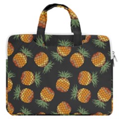 Pineapple Background Pineapple Pattern Macbook Pro 16  Double Pocket Laptop Bag  by pakminggu