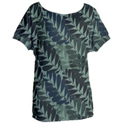 Background Pattern Leaves Texture Design Wallpaper Women s Oversized Tee by pakminggu