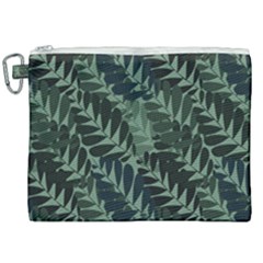 Background Pattern Leaves Texture Design Wallpaper Canvas Cosmetic Bag (xxl) by pakminggu