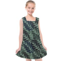 Background Pattern Leaves Texture Design Wallpaper Kids  Cross Back Dress by pakminggu