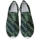 Background Pattern Leaves Texture Design Wallpaper Men s Slip On Sneakers View1