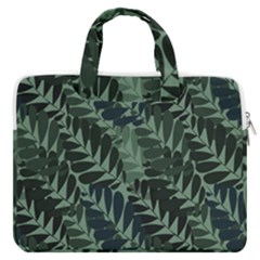 Background Pattern Leaves Texture Design Wallpaper Macbook Pro 16  Double Pocket Laptop Bag  by pakminggu