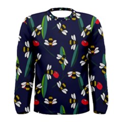 Art Floral Design Pattern Floral Pattern Men s Long Sleeve Tee by pakminggu