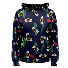 Art Floral Design Pattern Floral Pattern Women s Pullover Hoodie