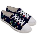 Art Floral Design Pattern Floral Pattern Women s Low Top Canvas Sneakers View3