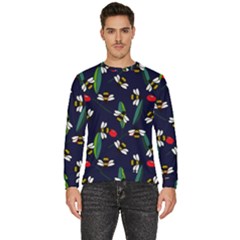 Art Floral Design Pattern Floral Pattern Men s Fleece Sweatshirt by pakminggu