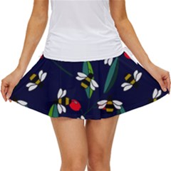 Art Floral Design Pattern Floral Pattern Women s Skort