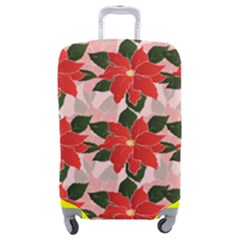 Poinsettia Pattern Seamless Pattern Christmas Xmas Luggage Cover (medium)