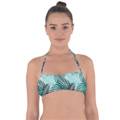 Background Pattern Texture Leaves Design Wallpaper Halter Bandeau Bikini Top by pakminggu