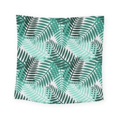 Background Pattern Texture Leaves Design Wallpaper Square Tapestry (small) by pakminggu