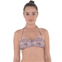 Mushrooms Autumn Fall Pattern Seamless Decorative Halter Bandeau Bikini Top View1