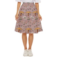 Mushrooms Autumn Fall Pattern Seamless Decorative Classic Short Skirt by pakminggu