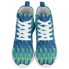 Christmas Trees Pattern Digital Paper Seamless Women s Lightweight High Top Sneakers by pakminggu