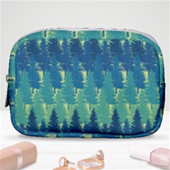 Christmas Trees Pattern Digital Paper Seamless Make Up Pouch (small) by pakminggu