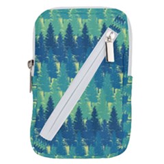 Christmas Trees Pattern Digital Paper Seamless Belt Pouch Bag (large) by pakminggu