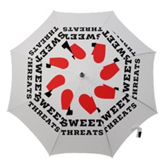 I Love Sweet Threats  Hook Handle Umbrellas (small) by ilovewhateva