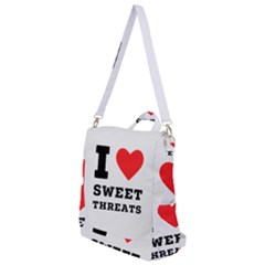 I Love Sweet Threats  Crossbody Backpack by ilovewhateva