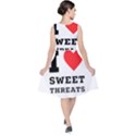 I love sweet threats  V-Neck Midi Sleeveless Dress  View2