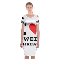 I Love Sweet Threats  Classic Short Sleeve Midi Dress by ilovewhateva