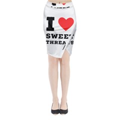 I Love Sweet Threats  Midi Wrap Pencil Skirt by ilovewhateva