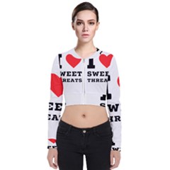 I Love Sweet Threats  Long Sleeve Zip Up Bomber Jacket by ilovewhateva