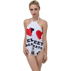 I Love Sweet Threats  Go With The Flow One Piece Swimsuit by ilovewhateva