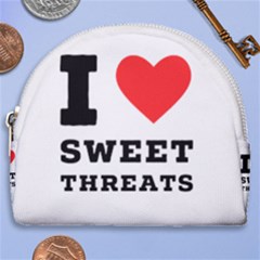 I Love Sweet Threats  Horseshoe Style Canvas Pouch by ilovewhateva