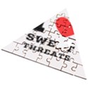 I love sweet threats  Wooden Puzzle Triangle View2