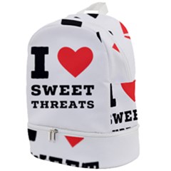 I Love Sweet Threats  Zip Bottom Backpack by ilovewhateva