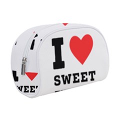 I Love Sweet Threats  Make Up Case (small) by ilovewhateva