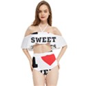 I love sweet threats  Halter Flowy Bikini Set  View1