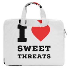 I Love Sweet Threats  Macbook Pro 16  Double Pocket Laptop Bag  by ilovewhateva