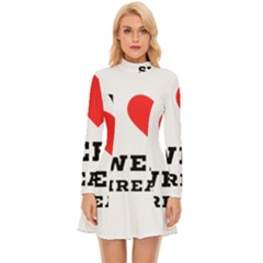 I Love Sweet Threats  Long Sleeve Velour Longline Dress by ilovewhateva