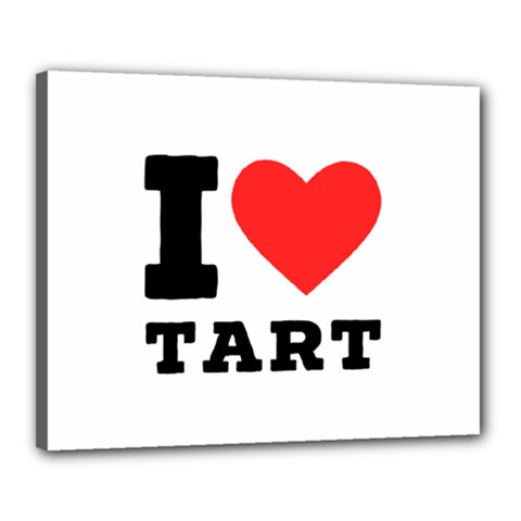 I Love Tart Canvas 20  X 16  (stretched) by ilovewhateva