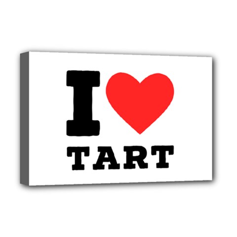 I Love Tart Deluxe Canvas 18  X 12  (stretched) by ilovewhateva