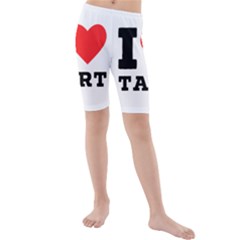 I Love Tart Kids  Mid Length Swim Shorts by ilovewhateva